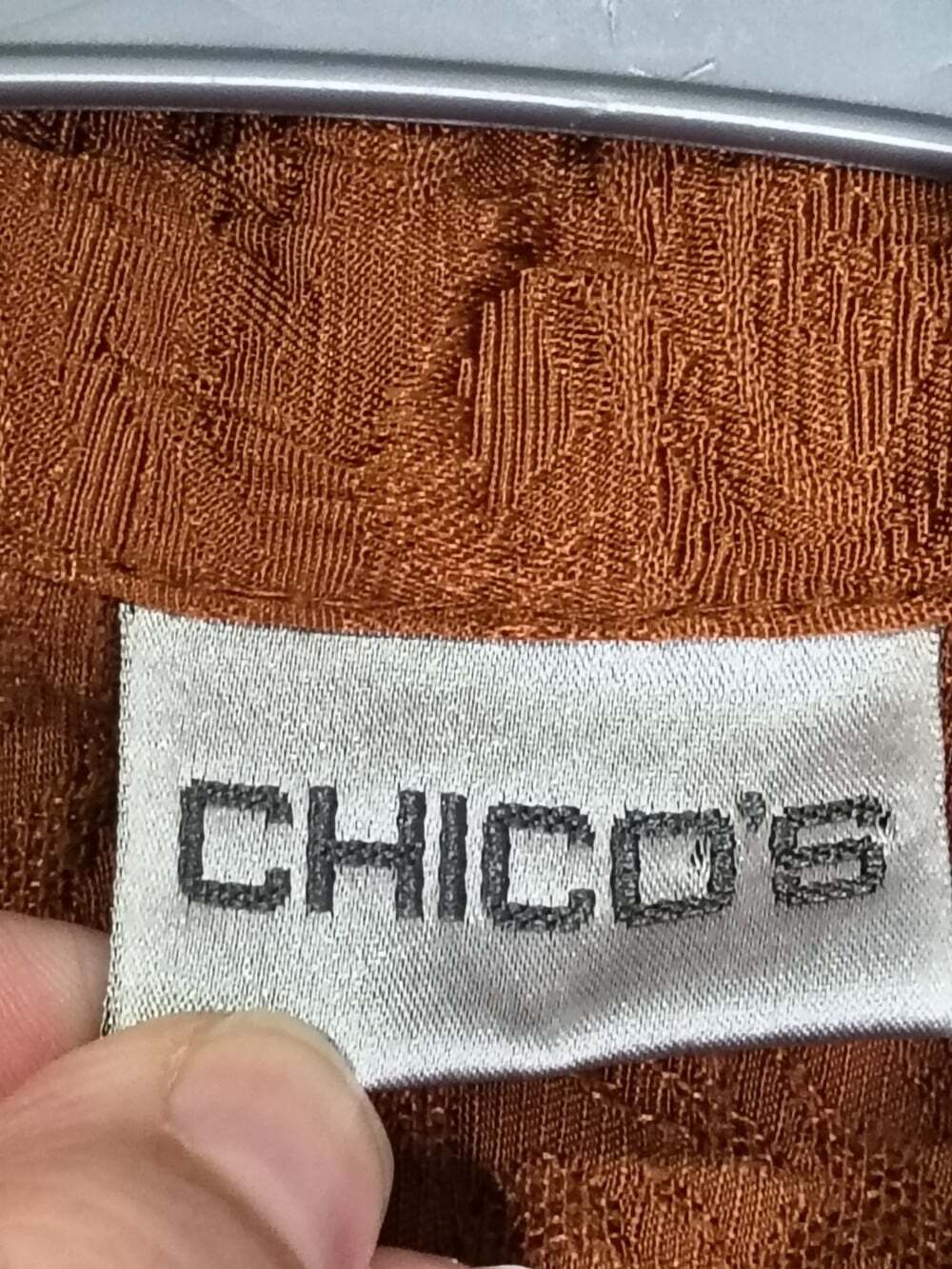 Chico's Size Zero Sienna Blossom Alicia Vest Sleeveless Bronze Color Button Down - Picture 5 of 11
